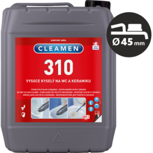 CN - CLEAMEN 310 - Żelowy środek do WC i ceramiki łazienkowej, kwaśny - 5L