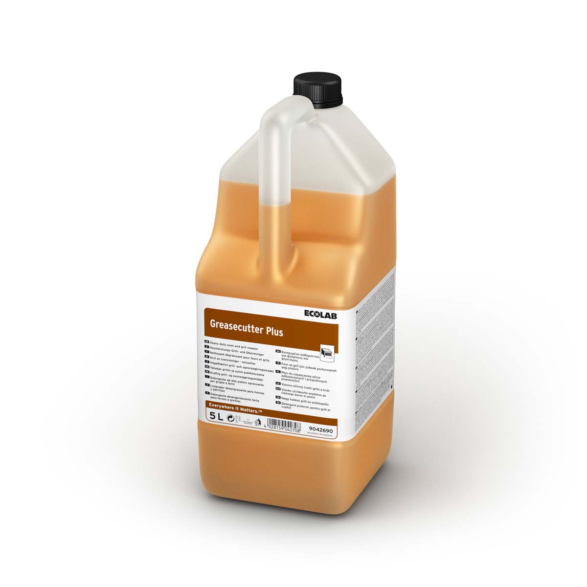ECOLAB - Greasecutter Plus - Płyn do czyszczenia silnie zatłuszczonych/przypalonych powierzchni - 5L