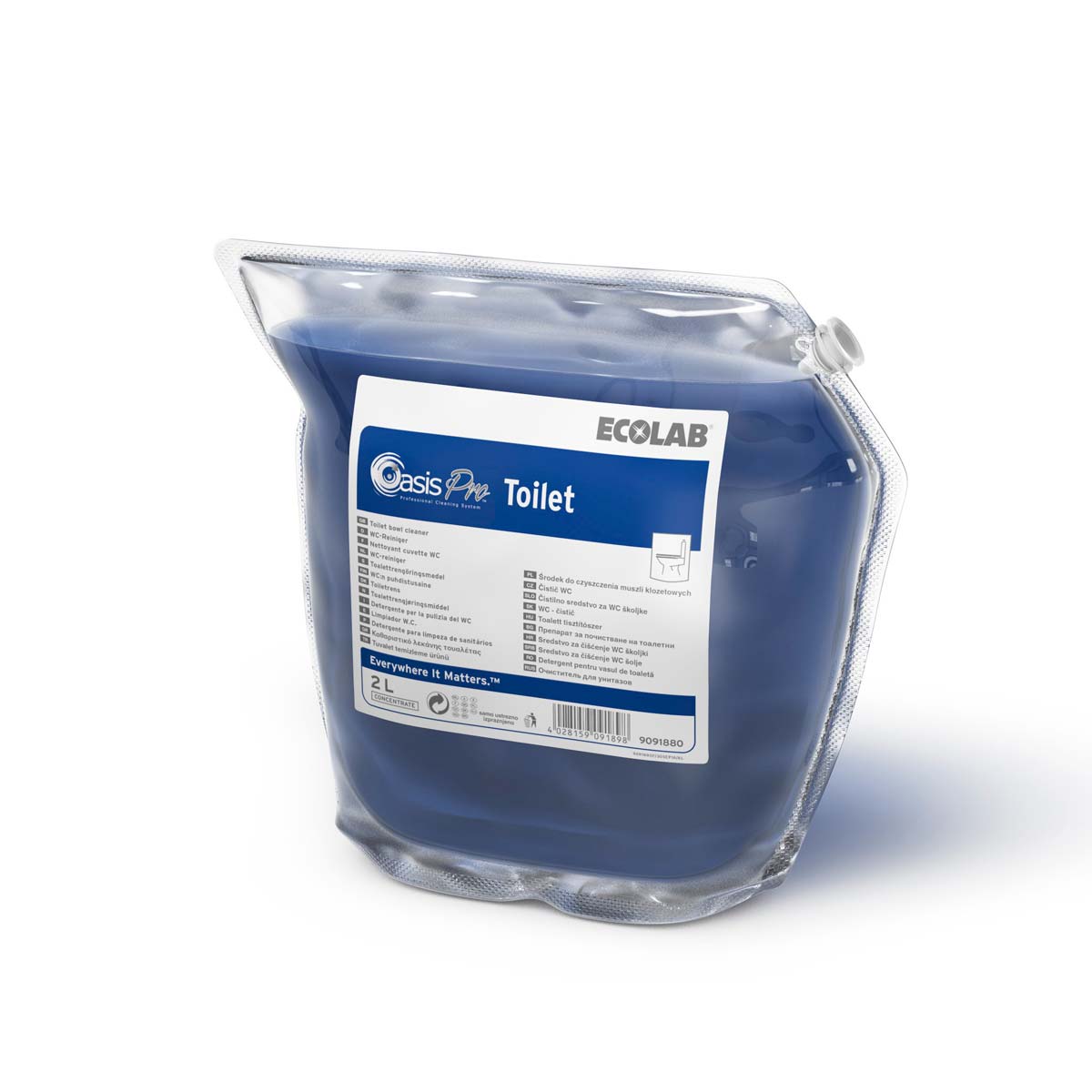 ECOLAB - OASIS PRO TOILET - Profesjonalny środek do czyszczenia WC - 2L