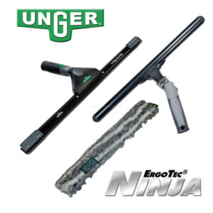 UNGER - ErgoTec Ninja - Zestaw do zewnętrznego mycia okien - 35cm